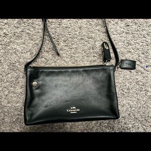 Coach Black with Gold Hardware clutch/crossbody
